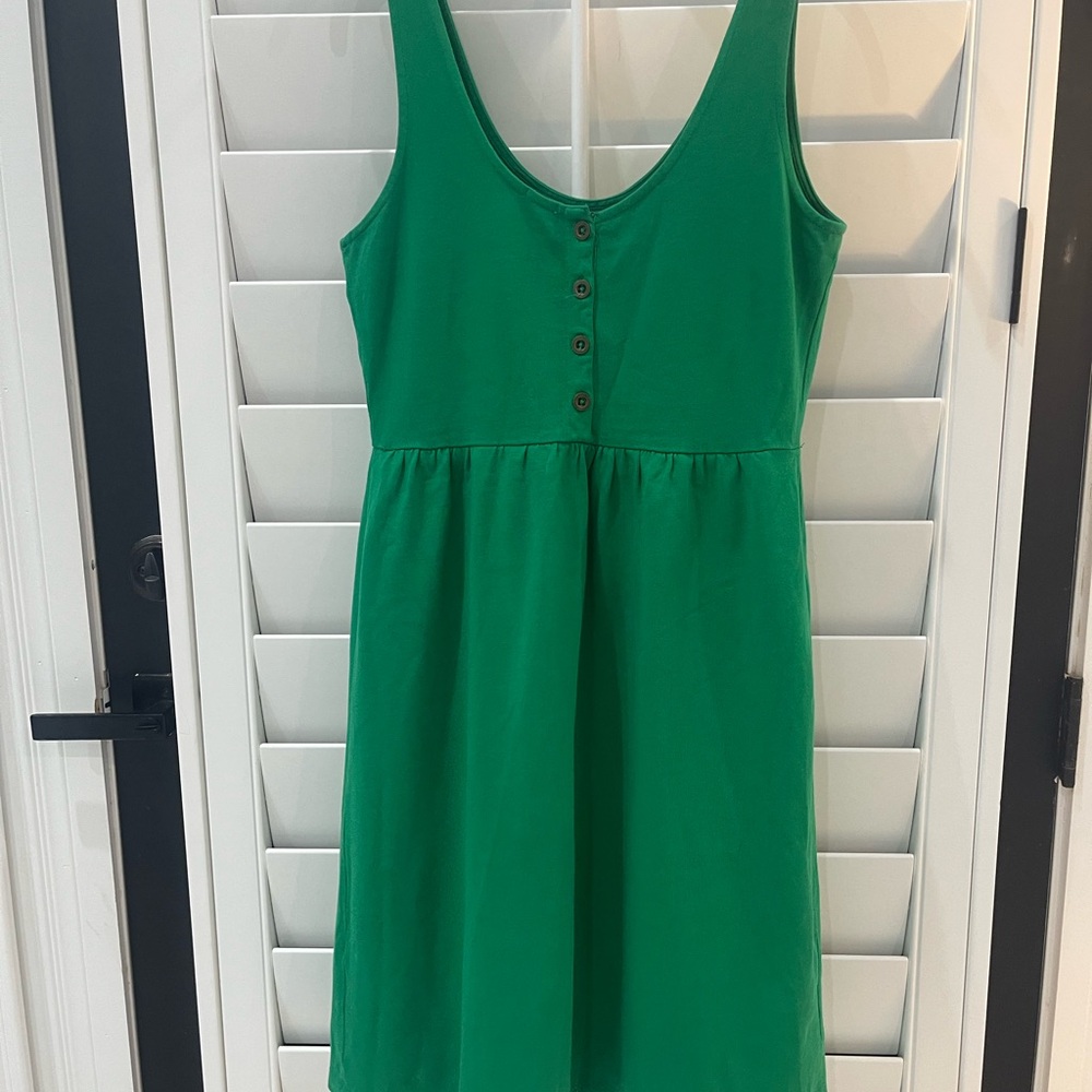 J. Crew Green Midi Dress